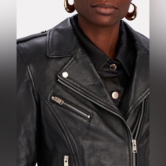 LAMARQUE ~ Mellie Moto Leather Biker Jacket - Picture 15 of 17
